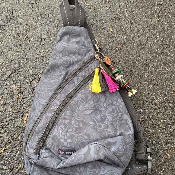 Sakroots Black Tonal Spirit Desert Nylon Lightweight Backpack - Picture 5 of 5